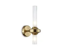 Бра LH55362 Ambrella light прозрачный на 2 лампы, основание латунь в стиле классический 