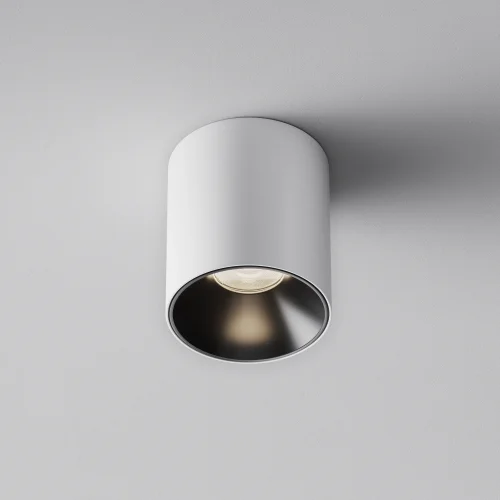 Светильник накладной LED Alfa LED C064CL-5W4K-RD-WB Maytoni белый на 1 лампу, основание белое в стиле современный хай-тек круглый фото 7