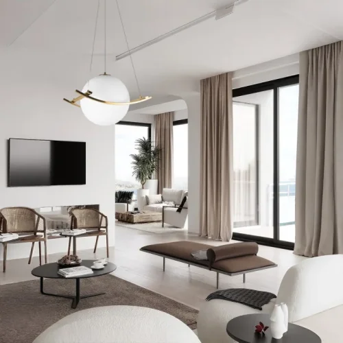 Светильник подвесной Swing 10424/250 LOFT IT белый на 1 лампу, основание бронзовое в стиле современный фото 3