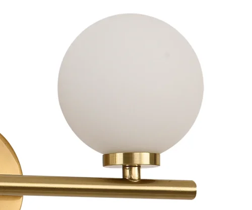 Бра Сида 07504-2,20 Kink Light белый на 2 лампы, основание бронзовое в стиле современный молекула шар фото 2
