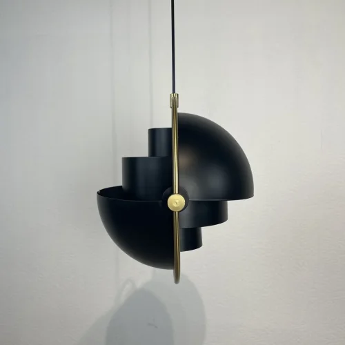 Светильник подвесной Weisdorff 123433-22 ImperiumLoft чёрный 1 лампа, основание латунь в стиле современный лофт арт-деко  фото 3