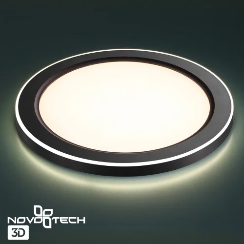 Светильник точечный LED Span 359017 Novotech белый 1 лампа, основание чёрное в стиле хай-тек  фото 9