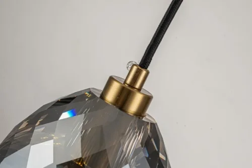 Светильник подвесной Clifton D33331-1 GL GR Belfast серый на 1 лампу, основание латунь в стиле современный фото 3 Светильник подвесной Clifton D33331-1 GL GR Belfast серый на 1 лампу, основание латунь в стиле современный фото 3