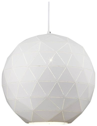 Светильник подвесной Delfio WE261.01.006 Wertmark белый 1 лампа, основание белое в стиле современный шар фото 2