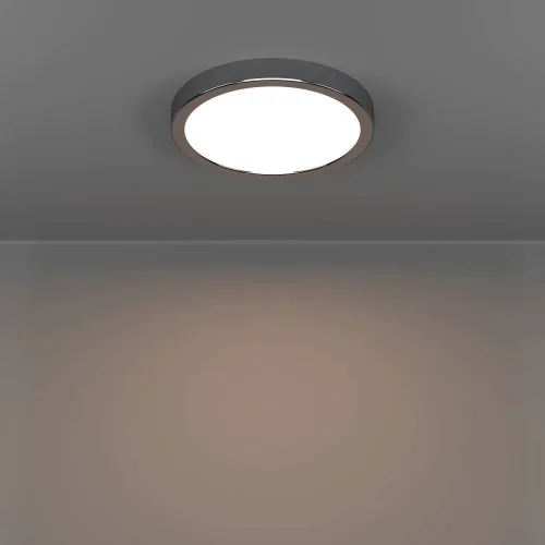 Светильник потолочный LED Fueva 901763 Eglo белый на 1 лампу, основание хром в стиле современный круглый фото 7