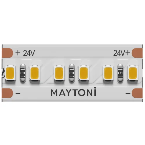 Светодиодная лента 24В 2216 8Вт/м 3000К 5м IP 20 201061 Maytoni цвет LED тёплый белый 3000K, световой поток 800Lm