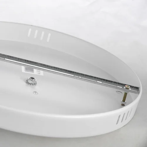 Люстра потолочная LSP-8419 Lussole прозрачная на 3 лампы, основание белое в стиле современный  фото 4