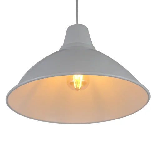 Светильник подвесной Beacon 37 LH032047 LightHall белый на 1 лампу, основание белое в стиле лофт фото 3 Светильник подвесной Beacon 37 LH032047 LightHall белый на 1 лампу, основание белое в стиле лофт фото 3