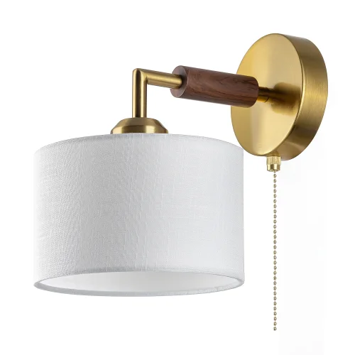 Бра с выключателем Sherman CL436312 Citilux белый на 1 лампу, основание бронзовое в стиле классический современный кантри фото 4