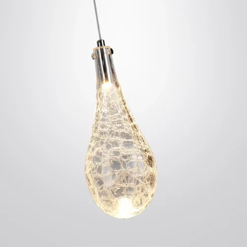 Светильник подвесной Braid 7148/5L Odeon Light прозрачный на 1 лампу, основание хром в стиле классический современный выдувное фото 5