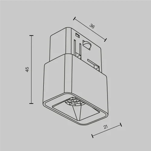 Трековый светильник LED Magnetic track system Exility TR100-2-2W3K-S-W Maytoni для шинопроводов серии Magnetic track system Exility белый фото 13
