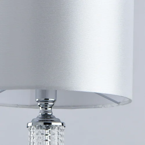 Настольная лампа Онтарио 692031501 MW-Light белая 1 лампа, основание хром стекло металл в стиле современный  фото 4