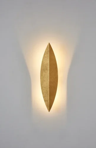 Бра LED CLT 029W400 GO Crystal Lux золотой на 1 лампа, основание золотое в стиле арт-деко 