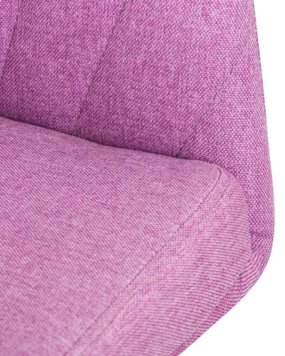 Стул обеденный 7304-LM ALINA, цвет сиденья сиреневый (LAR-106-16) Dobrin, фиолетовый/текстиль, ножки/металл/чёрный, размеры - ****500*480 фото 8