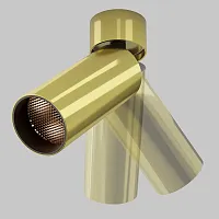 Светильник накладной LED Focus LED C055CL-L12W2.7K-W-BS Maytoni латунь на 1 лампу, основание латунь в стиле современный хай-тек круглый круглый