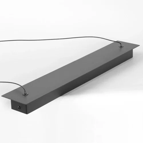 Светильник подвесной LED Hopkins LSP-7405 Lussole белый на 1 , основание чёрное в стиле современный хай-тек линейный фото 7