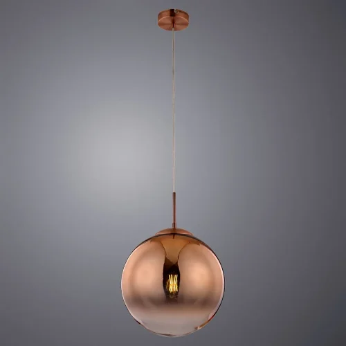 Светильник подвесной Jupiter Copper A7963SP-1RB Arte Lamp бронзовый медь 1 лампа, основание медь бронзовое в стиле современный шар фото 2
