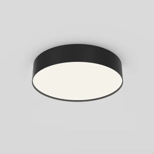 Светильник потолочный LED Zon C032CL-36W4K-RD-B Maytoni белый на 1 лампу, основание чёрное в стиле современный круглый тарелка фото 10