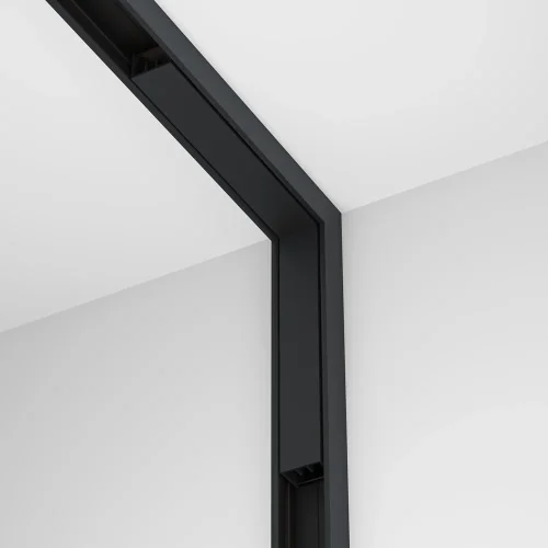 Коннектор питания угловой внутренний Magnetic track system Basity TRA172ICPC-1B Maytoni чёрный в стиле для светильников серии Magnetic track system Basity basity магнитная фото 6