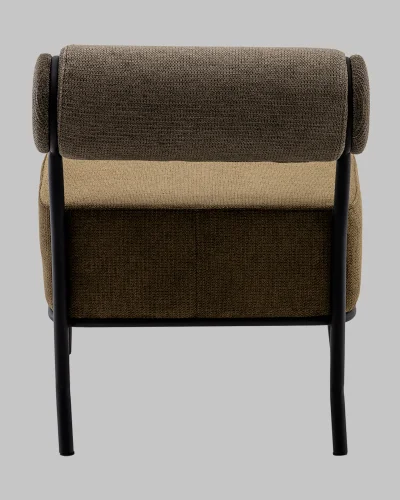 Кресло Ponpoun, зелёный УТ000040472 Stool Group, зелёный/шенилл, ножки/металл/чёрный, размеры - *710***610*710мм фото 6