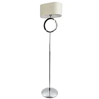 Торшер Contralto 4069/02 PN-1 Divinare  белый 1 лампа, основание хром в стиле современный
