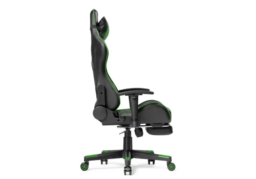 Компьютерное кресло Corvet black / green 15467 Woodville, зелёный чёрный/искусственная кожа, ножки/пластик/чёрный, размеры - *1350***540* фото 5