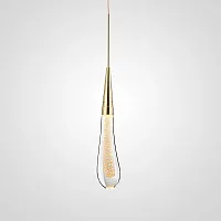Светильник подвесной FIAL 140680-26 ImperiumLoft прозрачный 1 лампа, основание золотое в стиле современный 