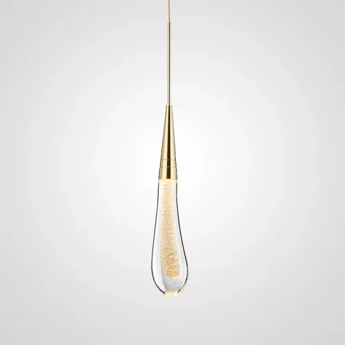 Светильник подвесной FIAL 140680-26 ImperiumLoft прозрачный 1 лампа, основание золотое в стиле современный 