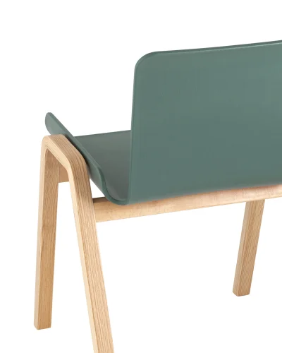 Стул Harbour, зеленый УТ000036003 Stool Group, зелёный/пластик, ножки/дерево/бежевый, размеры - ****557*558 фото 4