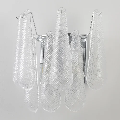 Бра FONTAIN AP2 CHROME Crystal Lux прозрачный на 2 лампы, основание в стиле современный фото 8 Бра FONTAIN AP2 CHROME Crystal Lux прозрачный на 2 лампы, основание в стиле современный фото 8