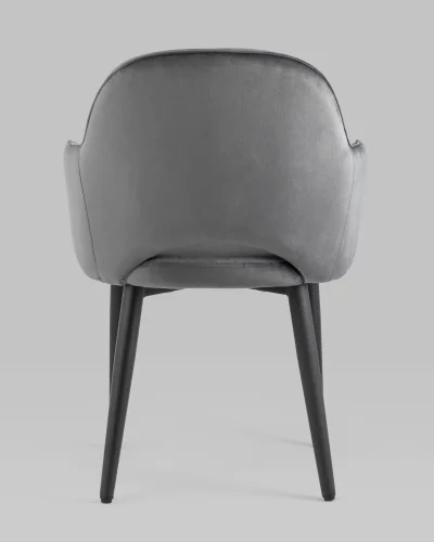 Стул Венера NEW, велюр серый NP УТ000037243 Stool Group, /, ножки//чёрный, размеры - *820***585*645 фото 6