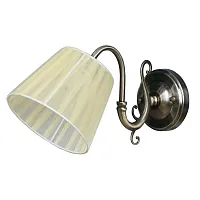 Бра Leonessa OML-29111-01 Omnilux бежевый 1 лампа, основание бронзовое в стиле классический 