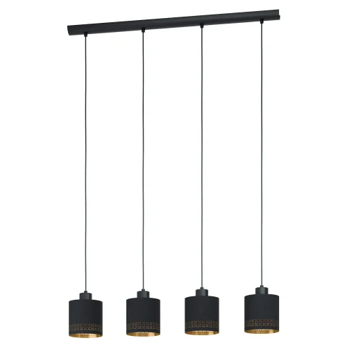 Светильник подвесной Esteperra 99275 Eglo золотой чёрный 4 лампы, основание чёрное в стиле современный 