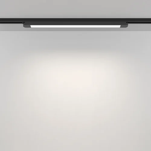 Трековый светильник LED Basis TR000-1-24W4K-B_1 Maytoni белый для шинопроводов серии Basis чёрный фото 4