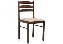 Деревянный стул Camel dirty oak / beige 1991 Woodville, бежевый/ткань, ножки/дерево/коричневый, размеры - ****405*430