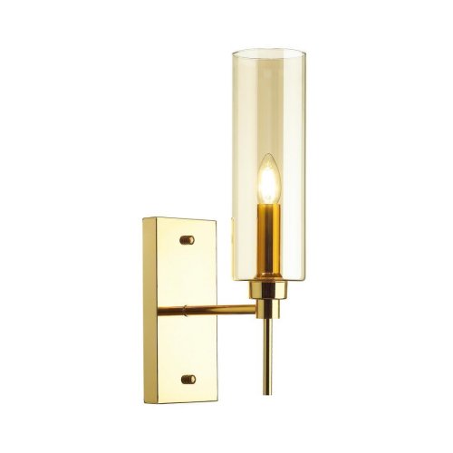Бра Diatra 4689/1W Odeon Light янтарный на 1 лампа, основание золотое в стиле современный хай-тек 