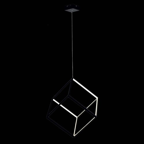 Светильник подвесной LED Куб CL719301 Citilux чёрный 1 лампа, основание чёрное в стиле хай-тек современный  фото 2