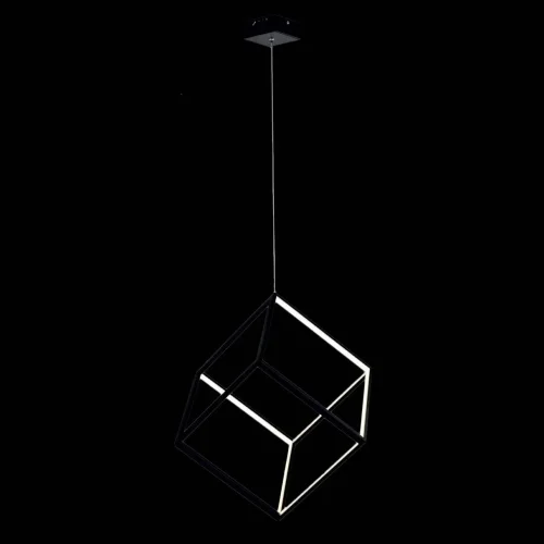 Светильник подвесной LED Куб CL719301 Citilux чёрный на 1 лампу, основание чёрное в стиле хай-тек современный фото 2
