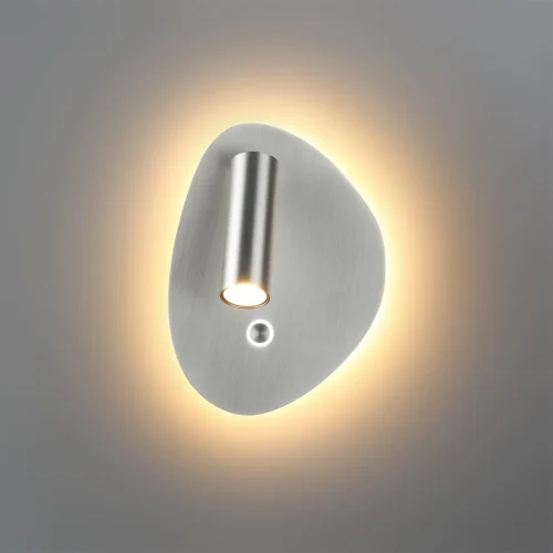 Бра с выключателем Roy 7184/9WL Odeon Light никель на 1 лампу, основание никель в стиле хай-тек для чтения фото 4 Бра с выключателем Roy 7184/9WL Odeon Light никель на 1 лампу, основание никель в стиле хай-тек для чтения фото 4