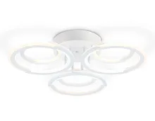 Люстра потолочная LED с пультом FA8943 Ambrella light белая на 1 лампу, основание белое в стиле хай-тек 