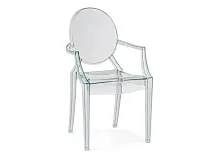Пластиковый стул Luis gray 15441 Woodville, /, ножки/пластик/прозрачный, размеры - ****540*