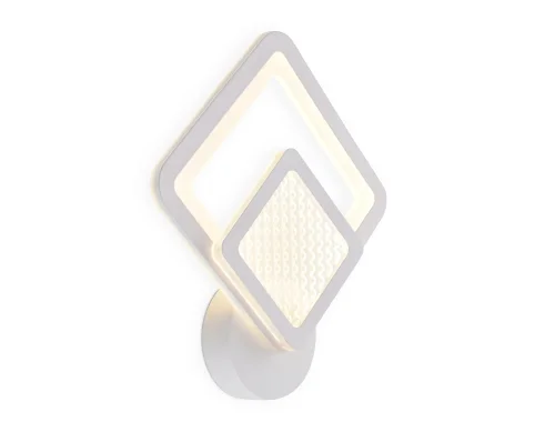 Бра LED FA4284 Ambrella light белый на 1 лампа, основание белое в стиле современный классический квадраты фото 5