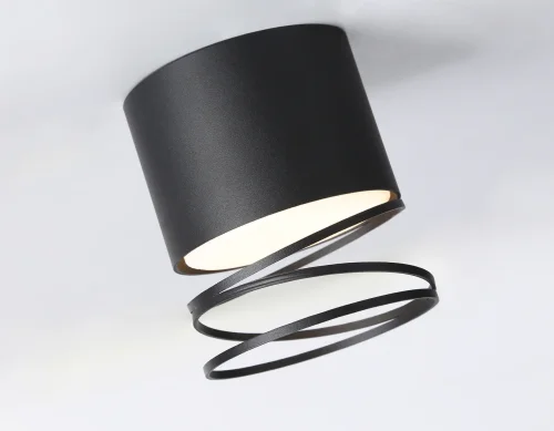 Светильник накладной TN71105 Ambrella light чёрный 1 лампа, основание чёрное в стиле хай-тек современный круглый фото 5