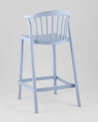 Стул полубарный Campo, пластик голубой УТ000039942 Stool Group, голубой/пластик, ножки/пластик/голубой, размеры - ***** фото 4