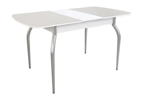 Стеклянный стол Танго белый / белый 454589 Woodville столешница белая из стекло фото 5