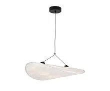 Светильник подвесной LED Брами 08022-60A,01 Kink Light белый на 1 лампу, основание чёрное в стиле хай-тек современный 