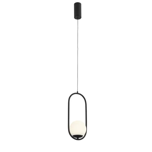 Светильник подвесной LED Donolo SL395.403.01 ST-Luce белый на 1 лампу, основание чёрное в стиле современный 