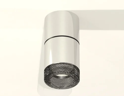 Светильник накладной Techno spot XS7405042 Ambrella light серебряный 1 лампа, основание серебряное в стиле хай-тек современный круглый фото 2