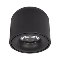 Светильник накладной LED Tictac 10219 Black 3000K LOFT IT чёрный 1 лампа, основание чёрное в стиле современный круглый