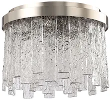 Люстра потолочная Frostyle 2155/11/06C Stilfort прозрачная на 6 ламп, основание никель в стиле современный 